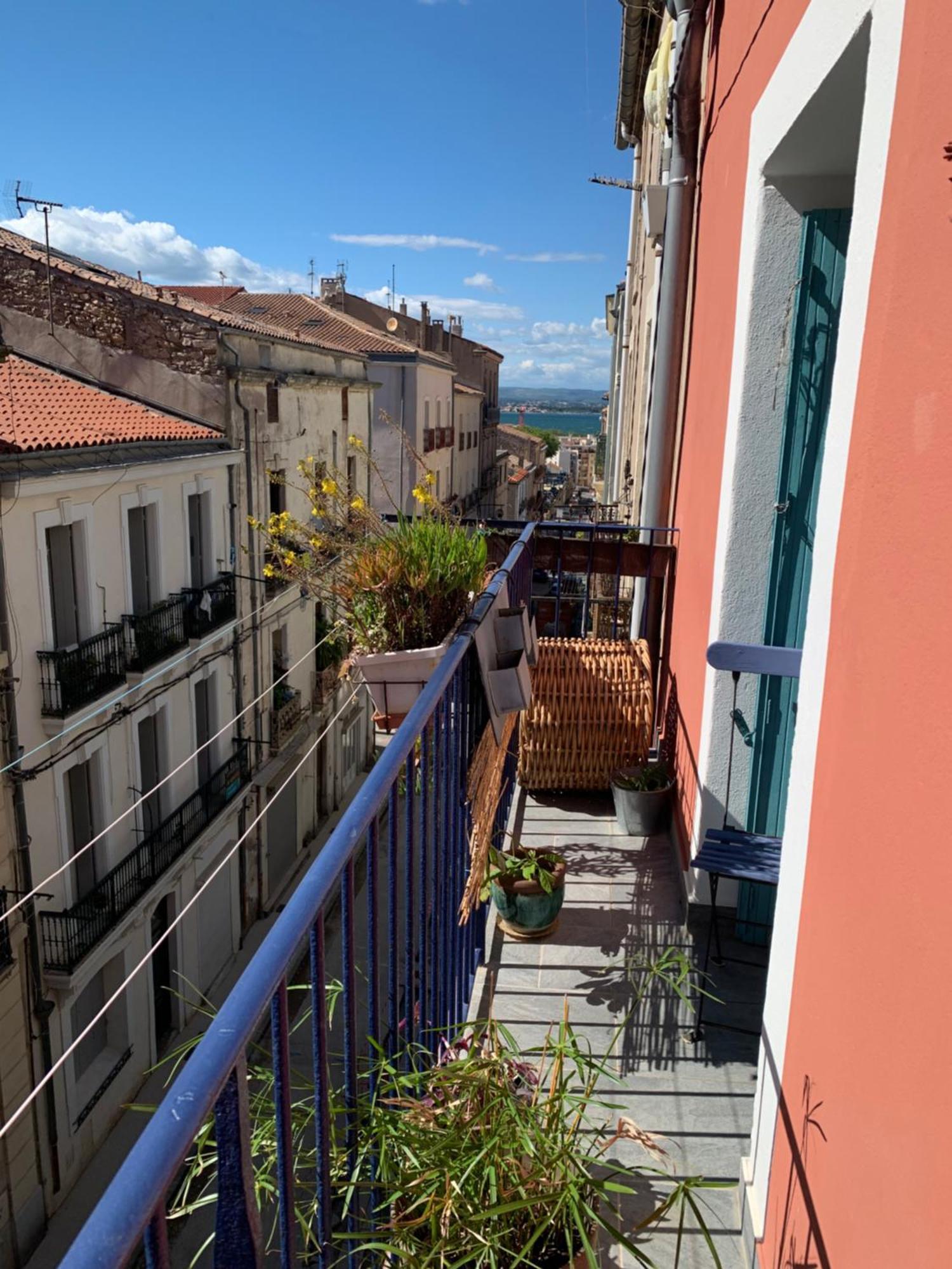 Appart Central A Sete Avec Balcon Bagian luar foto